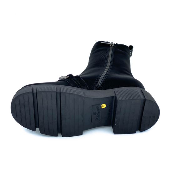 Ботинки Ilasio Renzoni черные замшевые МЕХ - фото 4, 