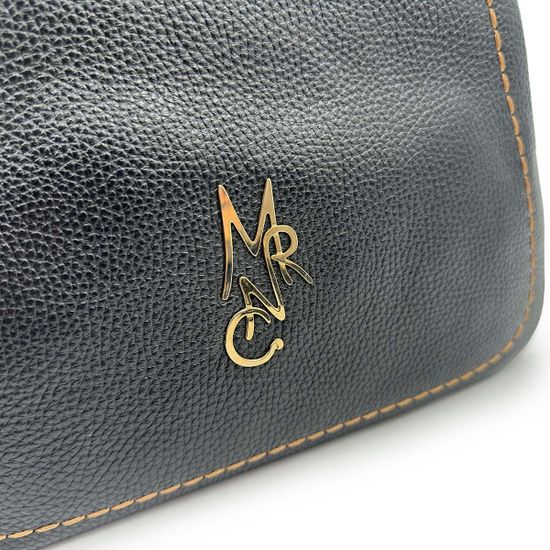 Сумка Marina Creazioni черная кожаная - фото 4, 