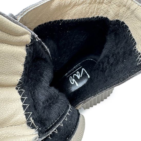 Ботинки LAB MILANO замшевые бежевые на байке - фото 7, 4112072SA LAB