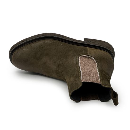 Ботинки челси FRU.IT зеленые замшевые на байке - фото 5, 8933L FR VERDE