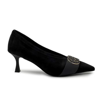 Туфли TUFFONI черные замшевые стрейч - фото 1, 1425012TVL TUF NERO