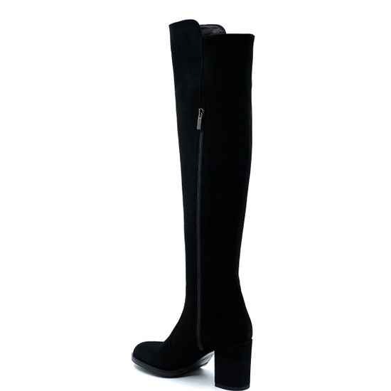 Ботфорты Rosso Nero черные замшевые демисезонные - фото 3, 4080 RN