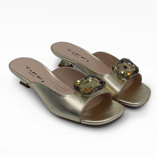 Мюли Tiffi лакированные золотого цвета - фото 7, Q22/30M TI ORO