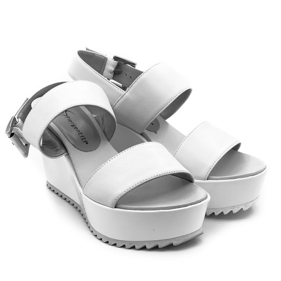 Босоножки Giorgio Piergentili белые кожаные - фото 7, 443 GP