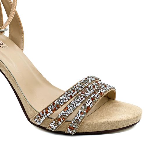 Босоножки Menbur кожа бежевая - фото 6, 