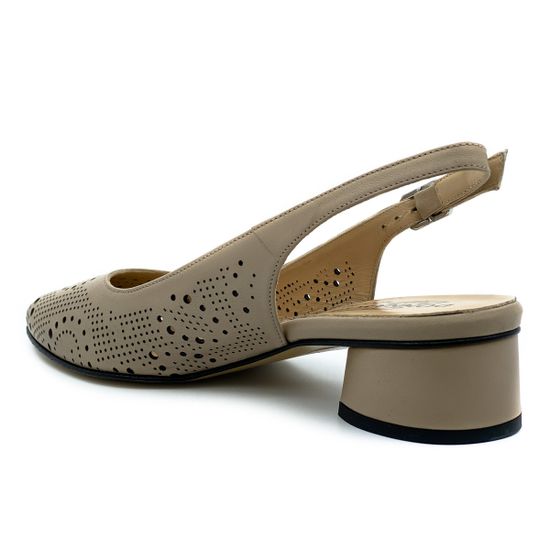 Туфли Donna Soft бежевые кожаные - фото 3, MOT0871 DS