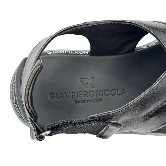 Сандалии GIAMPIERONICOLA черные кожаные - фото 8, A5775 GPN