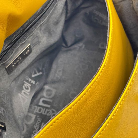 Сумка Renato Angi желтая кожаная - фото 5, 2701281 RA GIALLO