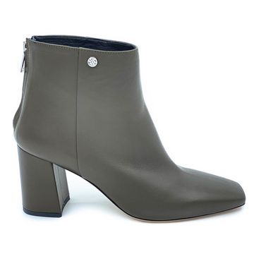 Ботильоны Tiffi зеленые кожаные демисезонные - фото 1, Q539/70V TI OLIVE