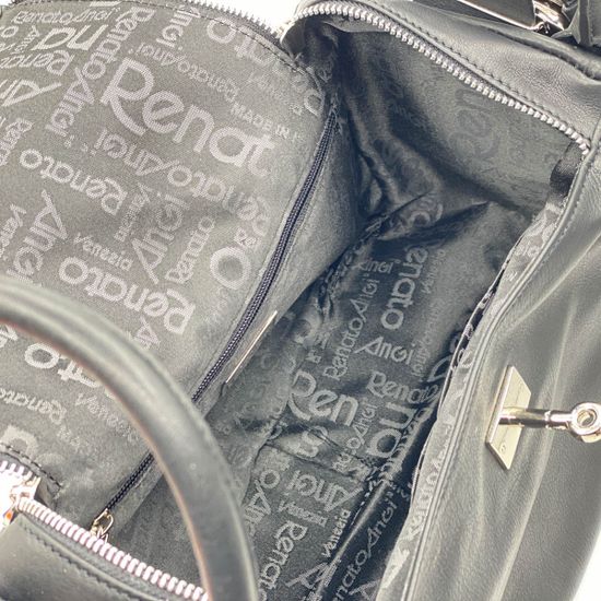 Сумка Renato Angi черная кожаная - фото 5, 2607481 RA NERO