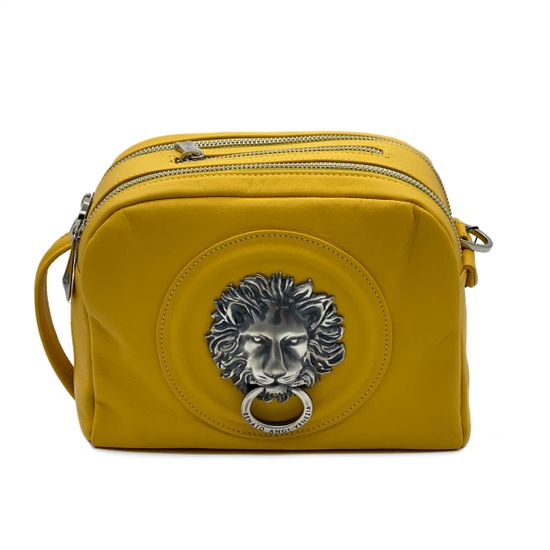 Сумка кросс-боди Renato Angi желтая кожаная - фото 1, 2609181 RA GIALLO