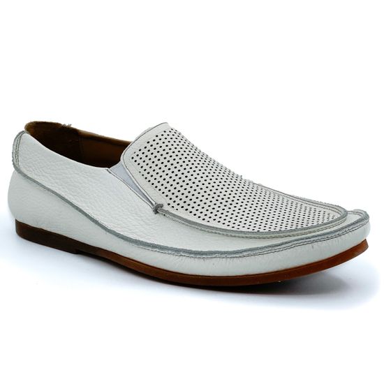 Слипоны Giampieronicola белые - фото 2, 38110B GPN