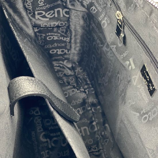 Портфель Renato Angi черный кожаный - фото 6, 2150101 RA NERO