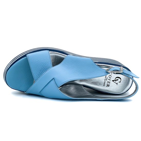 Босоножки Cover голубые - фото 5, 