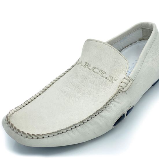 Мокасины Barcly белые кожаные - фото 5, 