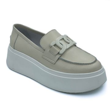 Лоферы Cover бежевые кожаные - фото 2, 170527 COV