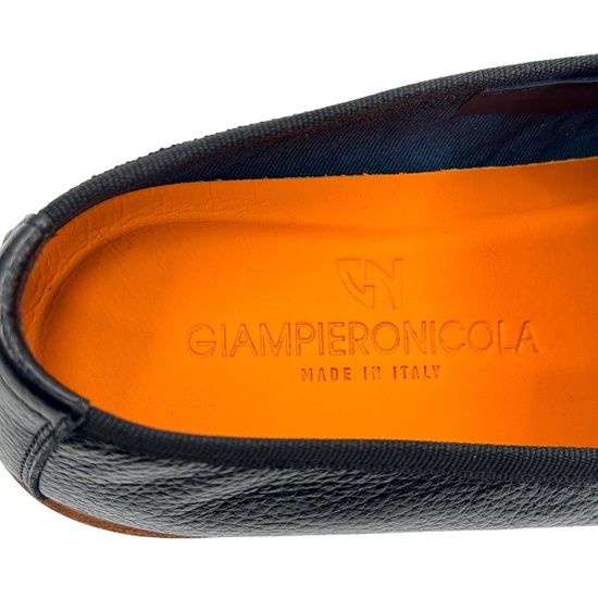 Слипоны Giampieronicola черные кожаные - фото 7, B40282A GPN NERO