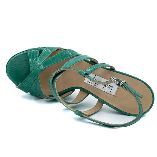 Босоножки Left&amp;Right зеленые из лакированной кожи - фото 5, Y203 LR