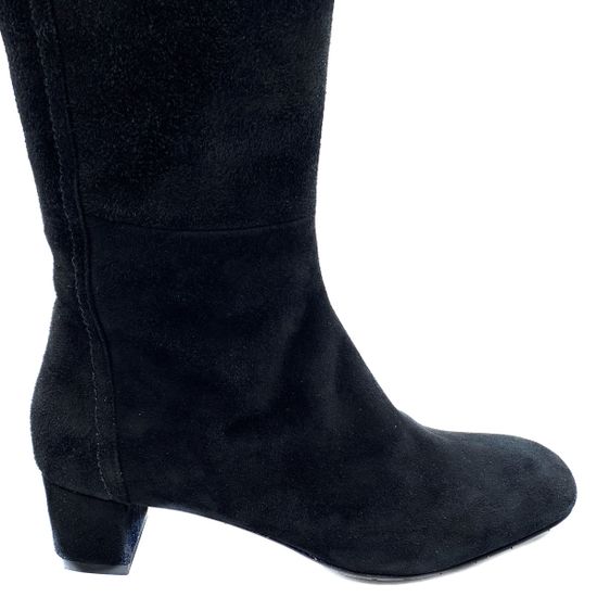 Сапоги Rejois черные замшевые демисезонные - фото 5, 
