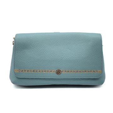 Клатч Marina Creazioni бирюзовый кожаный - фото 1, B6113 MC CELESTE