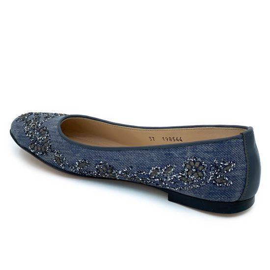 Балетки Baldinini синие джинсовые - фото 3, 