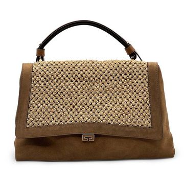 Сумка Loristella коричневая замша/текстиль - фото 1, 2735PI LS MORO