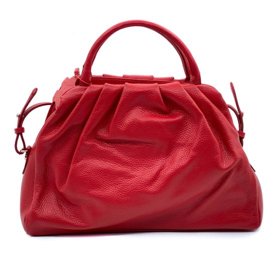 Сумка Marina Creazioni красная кожаная - фото 3, B5482 MC ROSSO