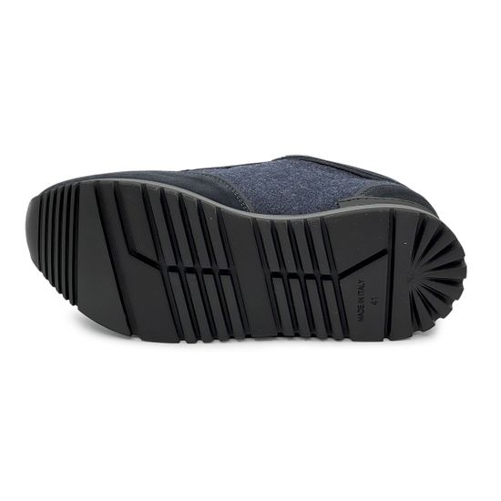 Кроссовки GIAMPIERONICOLA синие нубук/текстиль на байке - фото 4, M393207 GPN BLU