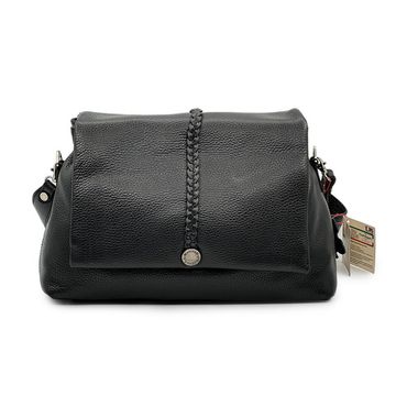 Сумка Marina Creazioni черная кожаная - фото 1, B6962 MC NERO