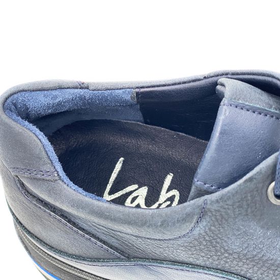 Кеды Lab Milano синие кожаные демисезонные - фото 7, 