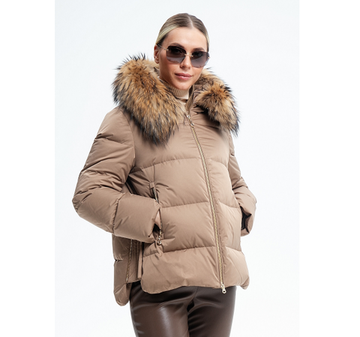 Пуховик Tuffoni бежевый, 7725067D TUF BEIGE