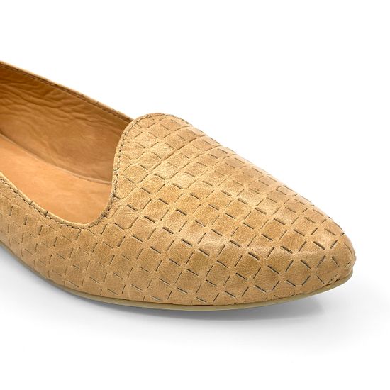 Балетки Zamagni бежевые кожаные - фото 6, 