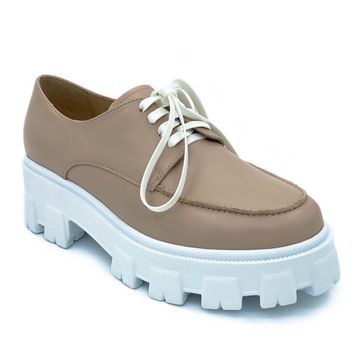 Полуботинки Cover пудровые кожаные демисезонные - фото 2, 25807 COV