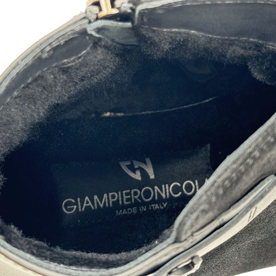 Ботинки GIAMPIERONICOLA черные замша/кожа на меховой подкладке - фото 7, A45221 GPN