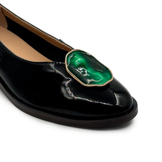 Туфли TUFFONI черные лакированные кожаные - фото 6, 2426001PL TUF LAK