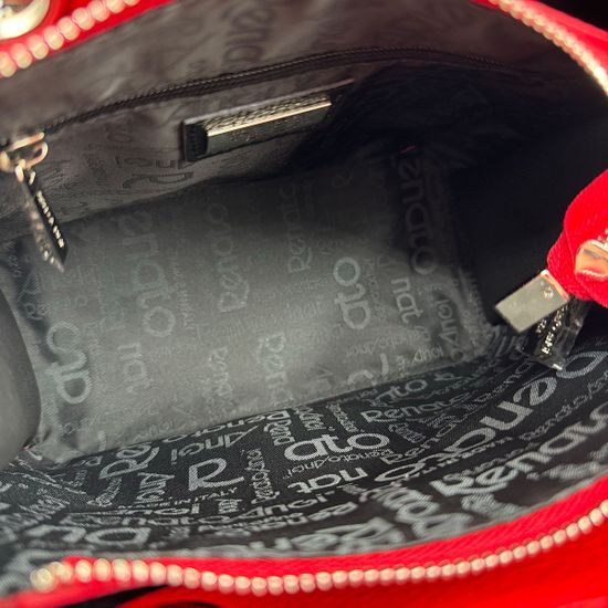 Сумка Renato Angi красная кожаная - фото 5, 3257901 RA ROSSO