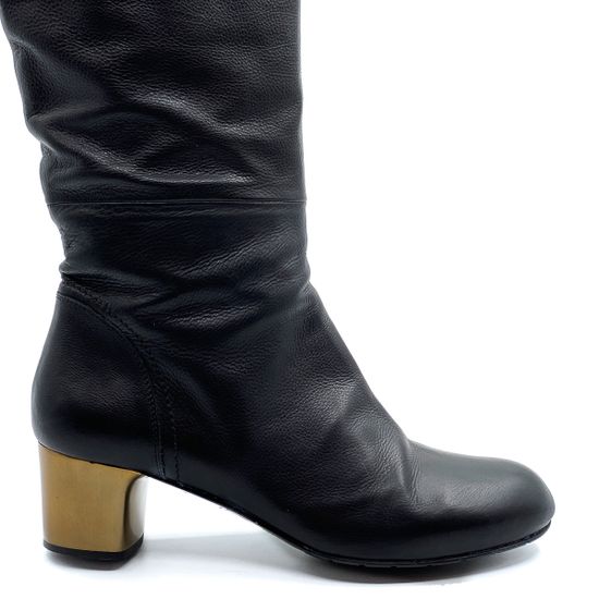 Ботфорты Rejois черные кожаные - фото 3, 