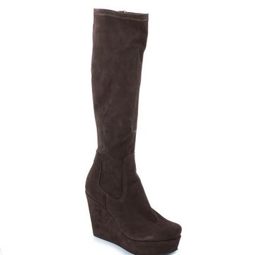 Сапоги Kelton коричневые замшевые МЕХ - фото 2, A0942M KEL