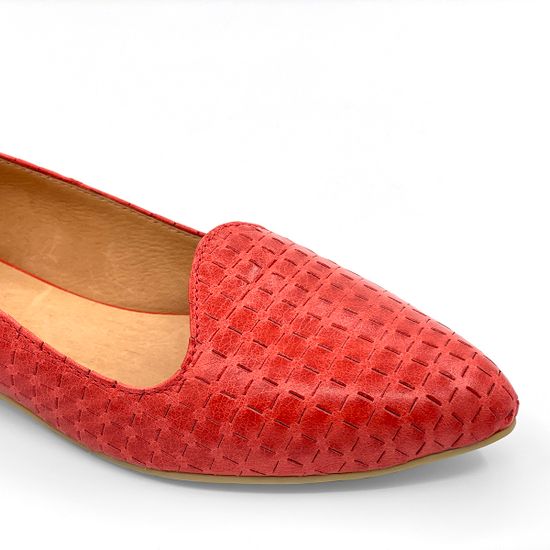 Балетки Zamagni коралловые кожаные - фото 6, 