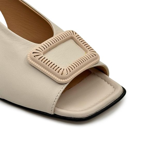 Босоножки MOT-CLE бежевые кожаные - фото 6, MOT3200P MOT AVORIO