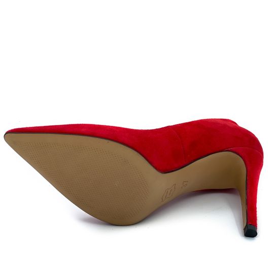 Туфли Cover красные замшевые - фото 4, 