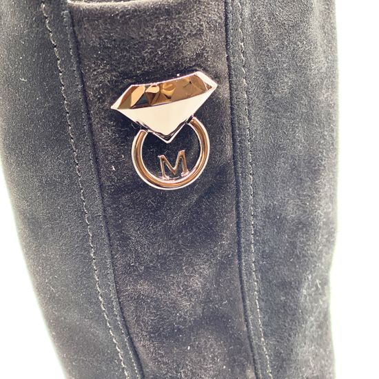 Сапоги Mara черные замшевые демисезонные - фото 8, 