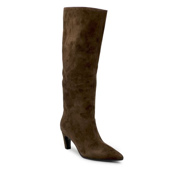 Сапоги TUFFONI коричневые замшевые на байке - фото 2, 1025025VB TUF MORO