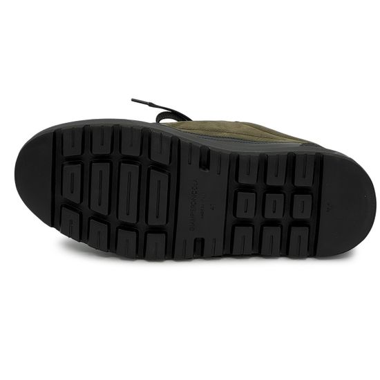 Полуботинки GIAMPIERONICOLA черные/зеленые кожа/нубук на шерстяной байке - фото 4, 45011A GPN VERDE