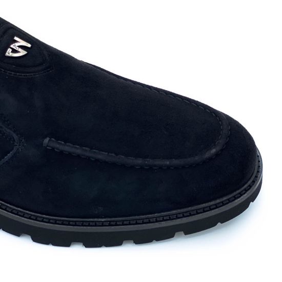 Ботинки Giampieronicola черные замшевые утеплитель - шерсть - фото 6, 