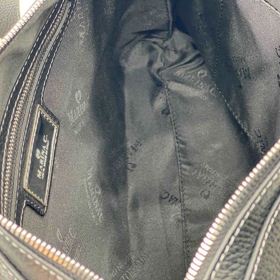 Сумка через плечо Marina Creazioni черная кожаная - фото 5, 