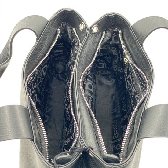 Сумка Renato Angi черная кожаная - фото 4, 