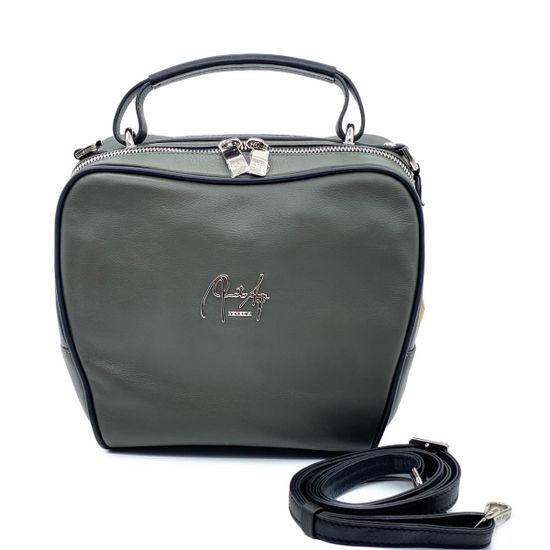 Сумка Renato Angi зеленая кожаная - фото 1, 