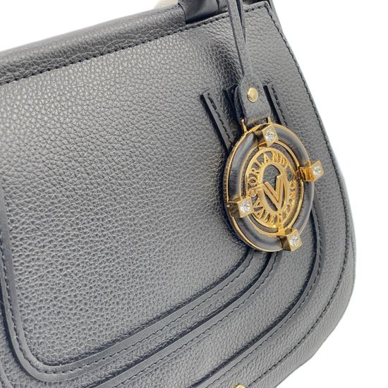 Сумка Valentino Orlandi черная кожаная - фото 4, 26021 VO NERO