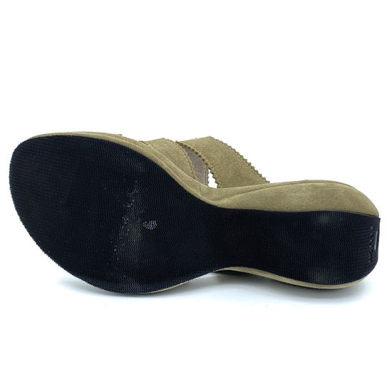 Сабо Kelton зеленые замшевые - фото 4, H0416 KEL VERDE